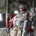 450th Civil Affairs Battalion First Sergeant Stands by at the Ramp on flight from JB MDL