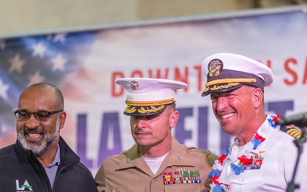 San Pedro welcome party LA Fleet Week