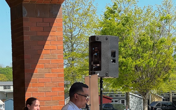 Chief Musician Noel Marcano, principal clarinetist with the United States Coast Guard Band, joined Navy Band Northeast’s Pops Ensemble for a performance at Preston Veterans Memorial School in Preston, Connecticut
