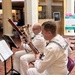 Navy Band Northeast’s Crosswinds Woodwind Quintet performs in the East Wing Rotunda of the Pennsylvania Capitol in support of Harrisburg Navy Week.