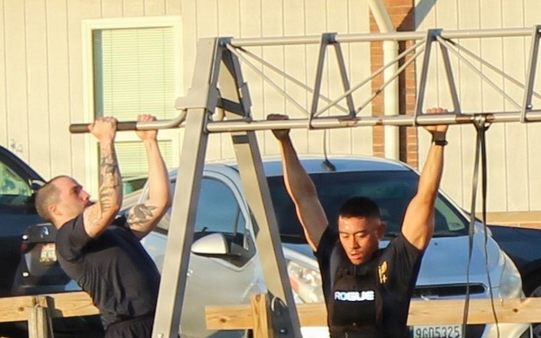 NMRTC Patuxent River Service Members Take on 'Murph' Pull-Ups
