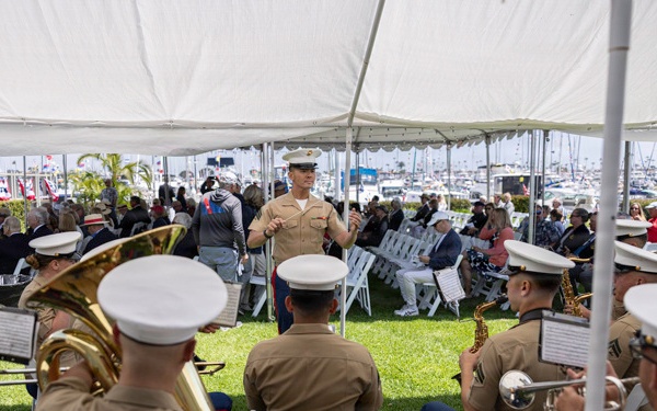 Marine Band San Diego Performs at Southwestern Yacht Club Opening Day Ceremony