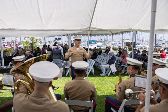 Marine Band San Diego Performs at Southwestern Yacht Club Opening Day Ceremony