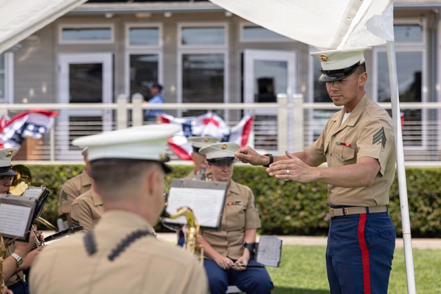 Marine Band San Diego Performs at Southwestern Yacht Club Opening Day Ceremony