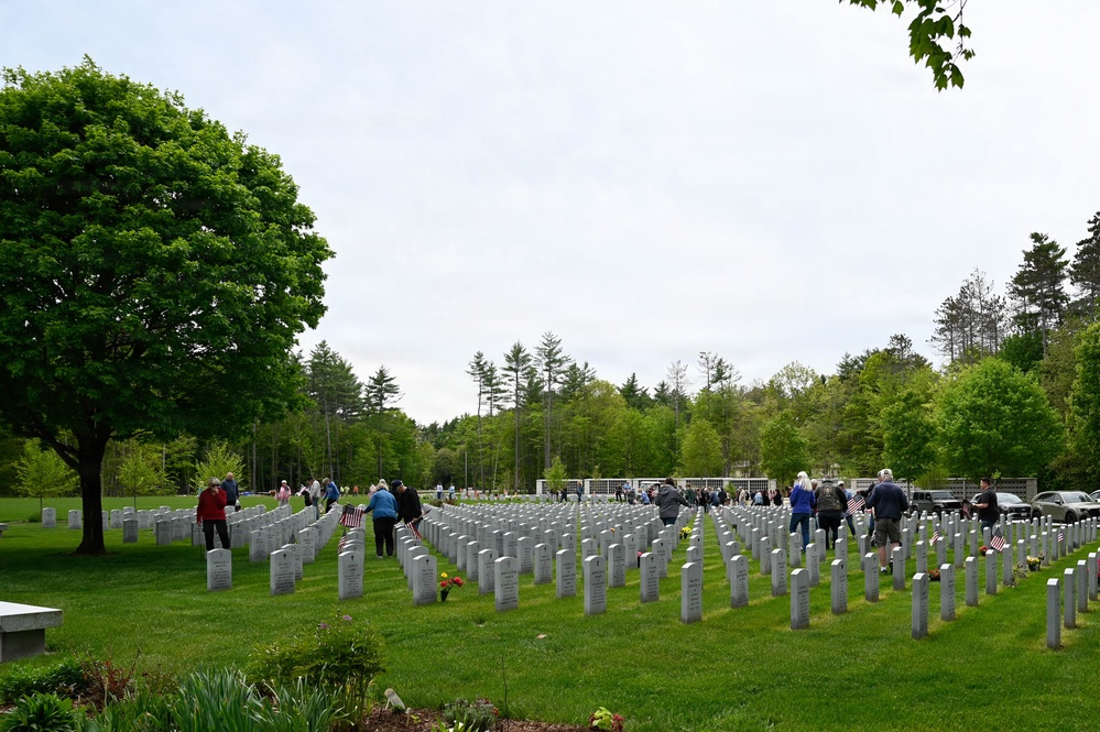 Flags In New Hampshire Veterans Cemetery 2026