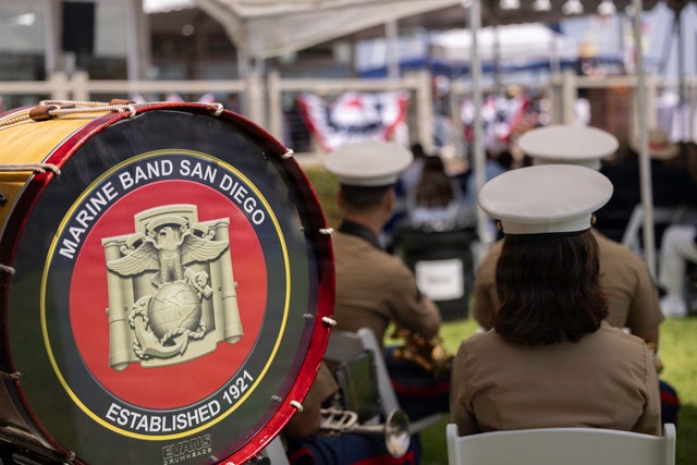 Marine Band San Diego Performs at Southwestern Yacht Club Opening Day Ceremony