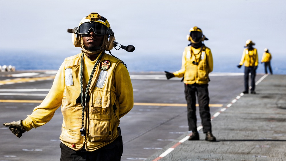 31st MEU | USS Tripoli conducts flight operations