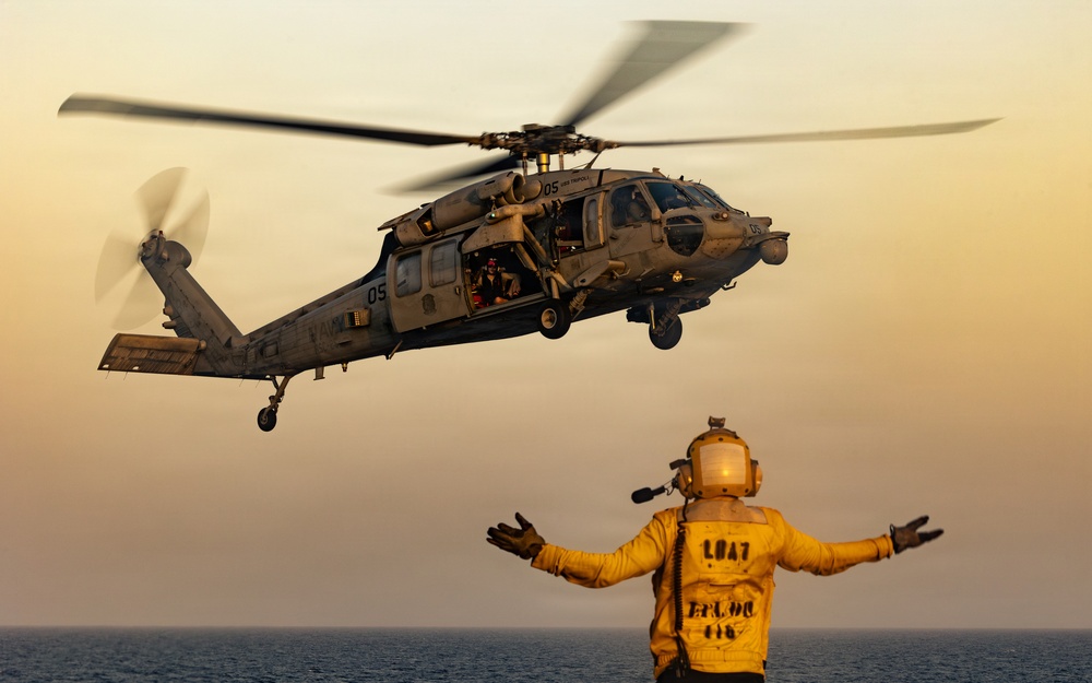 31st MEU | USS Tripoli conducts flight operations