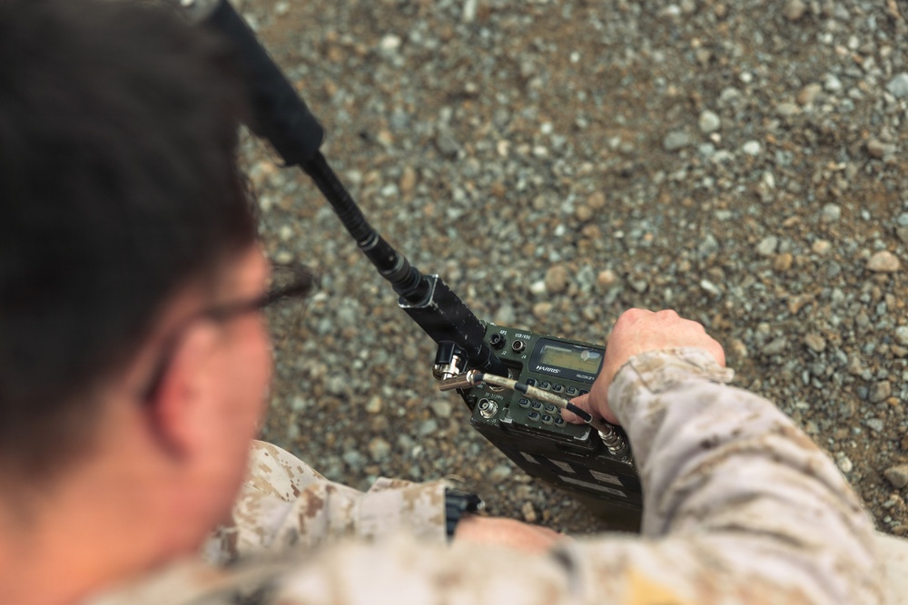 U.S. Marines depart to training positions