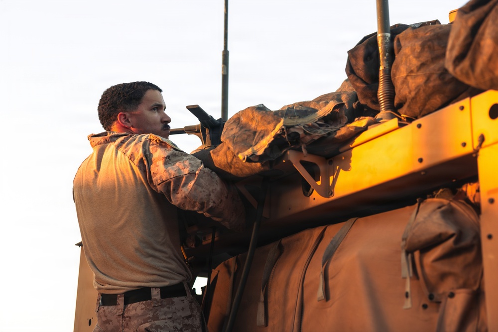 U.S. Marines depart to training positions