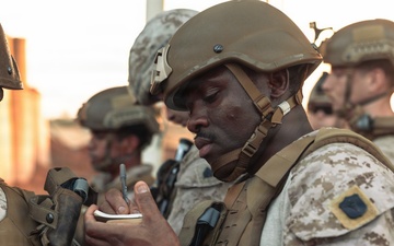 U.S. Marines depart to training positions