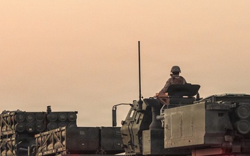 U.S. Marines depart to training positions