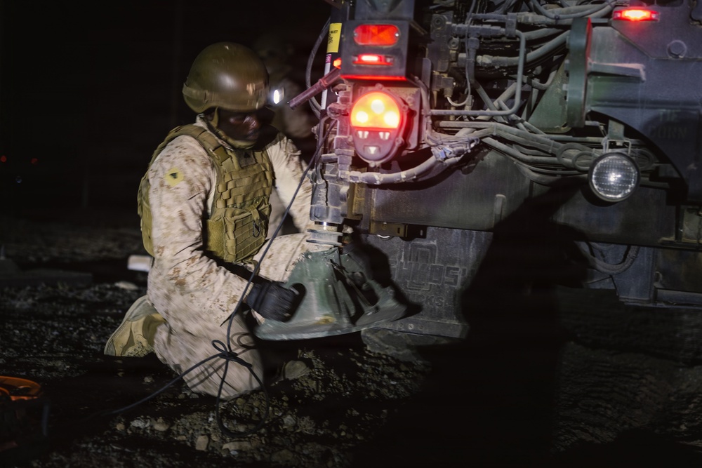 U.S. Marines conduct M142 HIMARS maintenance operations