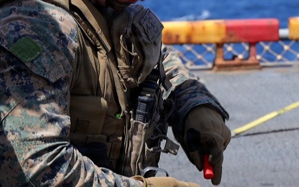31st MEU | U.S. Marines conduct a live fire deck shoot