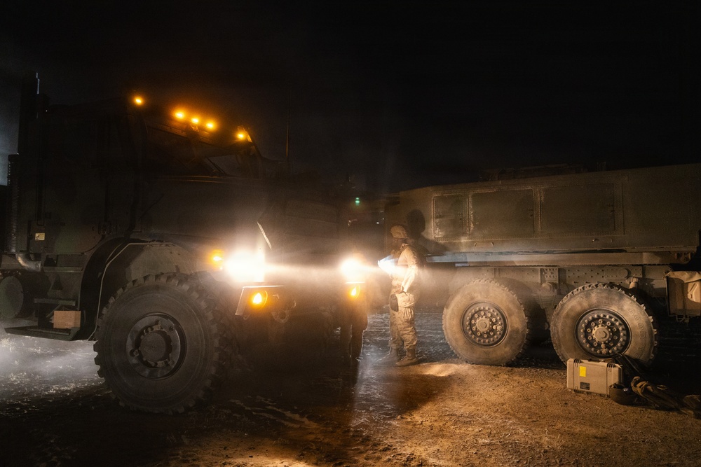 U.S. Marines conduct M142 HIMARS maintenance operations