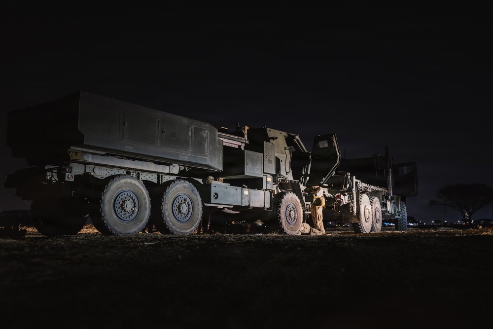 U.S. Marines conduct M142 HIMARS maintenance operations