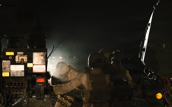 U.S. Marines conduct M142 HIMARS maintenance operations