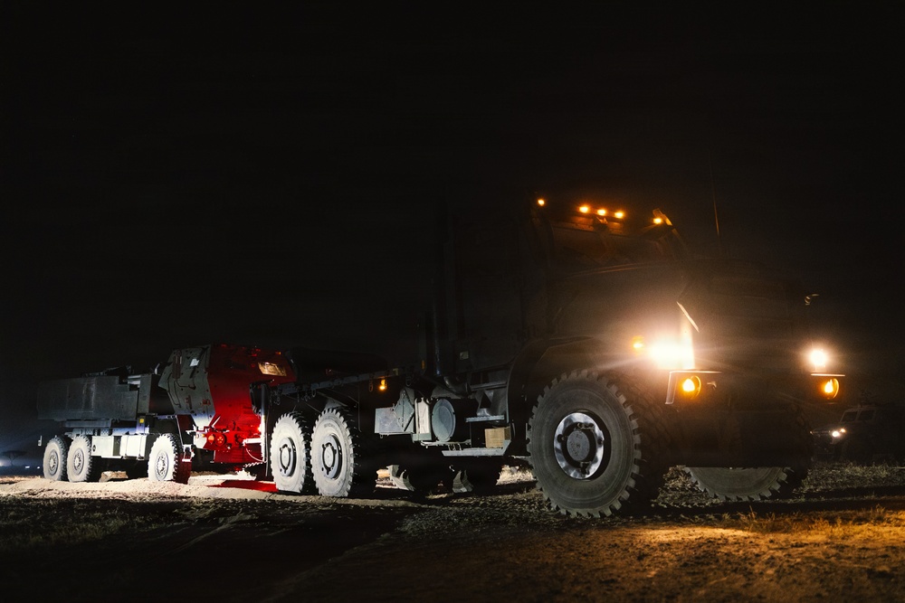 U.S. Marines conduct M142 HIMARS maintenance operations