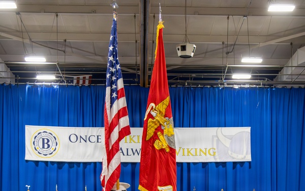 U.S. Marine Corps Color Guard Presents Colors at Barstow Community College Graduation Ceremony