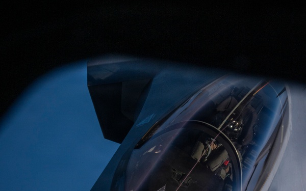 KC-135 Stratotanker fuels F-35 Lightning II