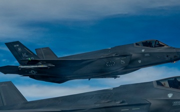 KC-135 Stratotanker fuels F-35 Lightning II