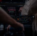 KC-135 Stratotanker refuels F-16 Fighting Falcon during security operations