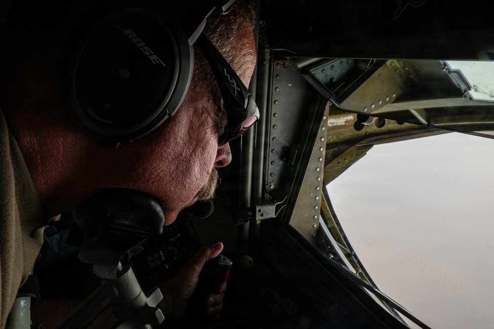 KC-135 Stratotanker supports F-35 Lightning II operations