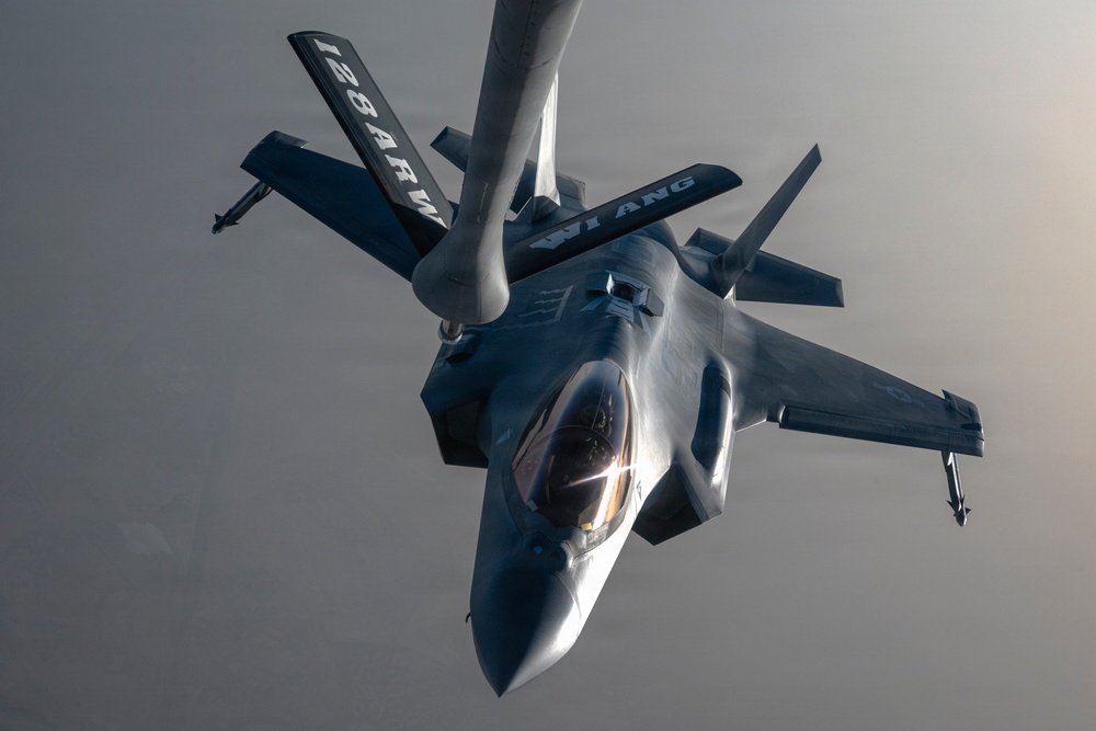 KC-135 Stratotanker supports F-35 Lightning II operations