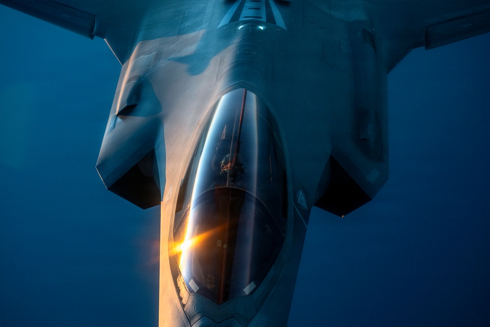 KC-135 Stratotanker supports F-35 Lightning II operations