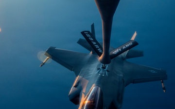 KC-135 Stratotanker supports F-35 Lightning II operations