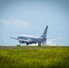 A P-8A Poseidon Lands on Kadena Air Base