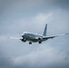 A P-8A Poseidon Lands on Kadena Air Base