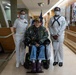 Service Members visit veterans at VA Hospital