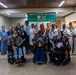 Service Members visit veterans at VA Hospital