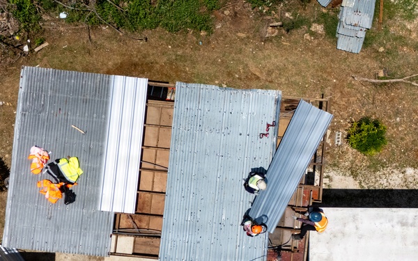 Temporary Roof Installs Continue on Saipan