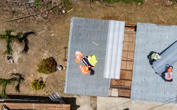 Temporary Roof Installs Continue on Saipan