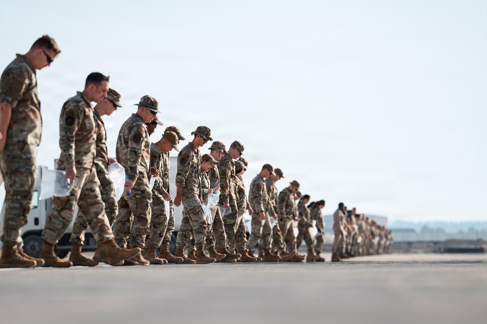DVIDS - Images - AEW conducts contingency ramp FOD walk [Image 2 of 5]
