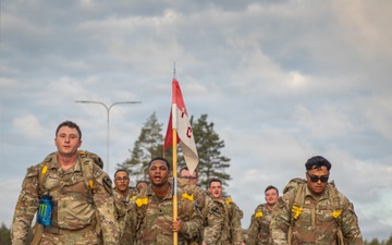U.S. Army Soldiers conduct Norwegian Sports Federation Sports Badge testing at Pabradė Training Area