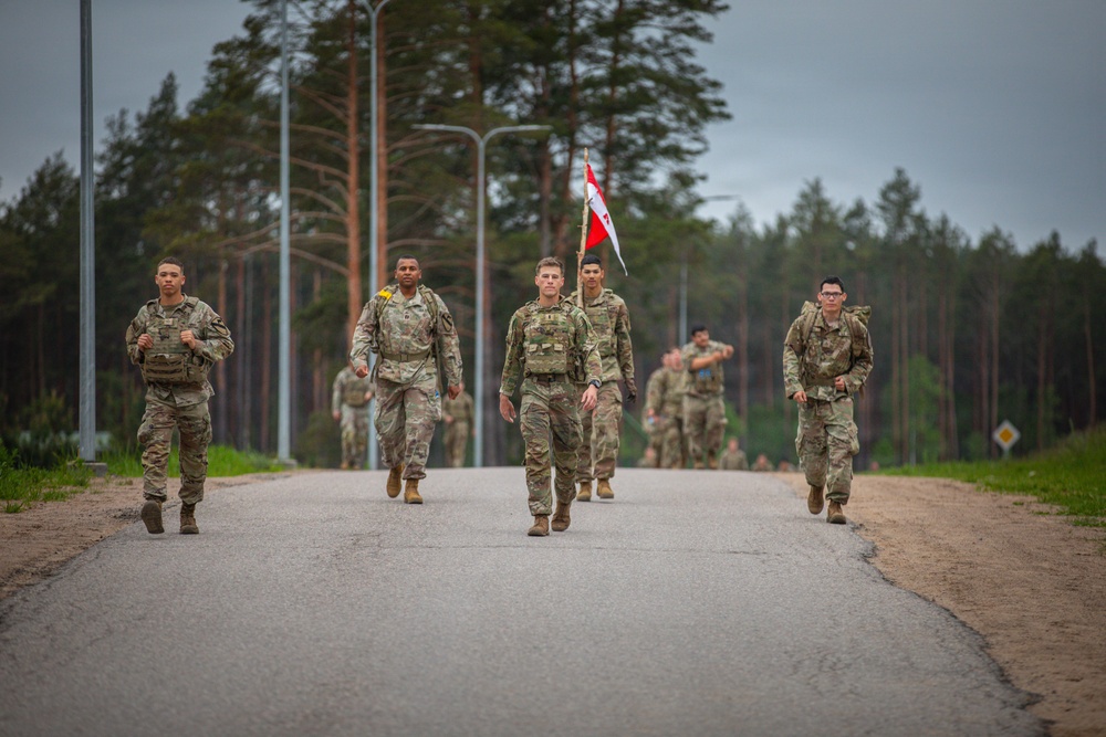 U.S. Army Soldiers conduct Norwegian Sports Federation Sports Badge testing at Pabradė Training Area