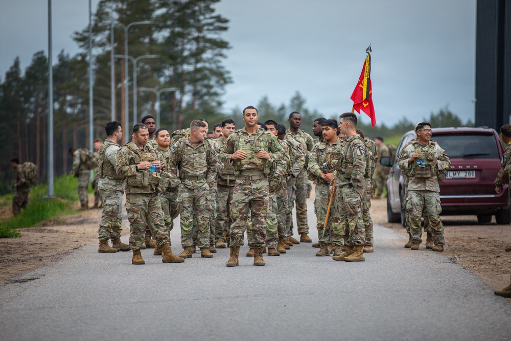 U.S. Army Soldiers conduct Norwegian Sports Federation Sports Badge testing at Pabradė Training Area