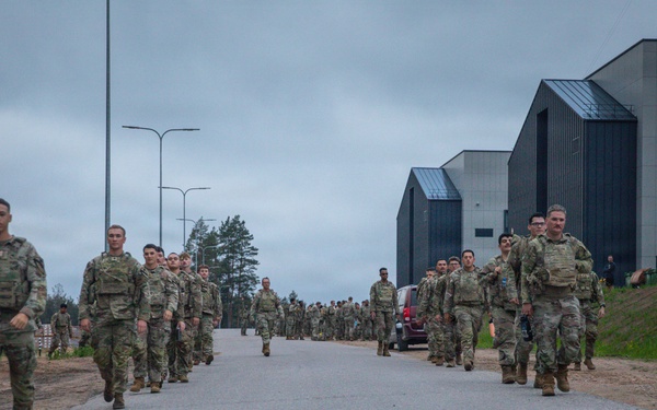 U.S. Army Soldiers conduct Norwegian Sports Federation Sports Badge testing at Pabradė Training Area