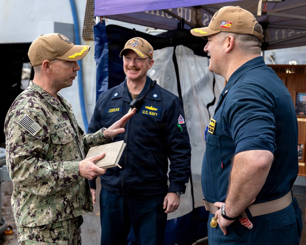 Commander Task Force (CTF) 64 Visits USS Arleigh Burke (DDG 51)