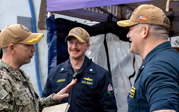 Commander Task Force (CTF) 64 Visits USS Arleigh Burke (DDG 51)