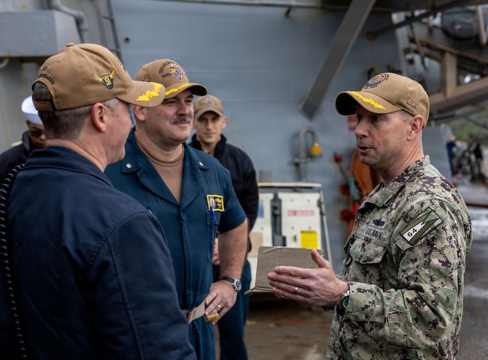 Commander Task Force (CTF) 64 Visits USS Arleigh Burke (DDG 51)
