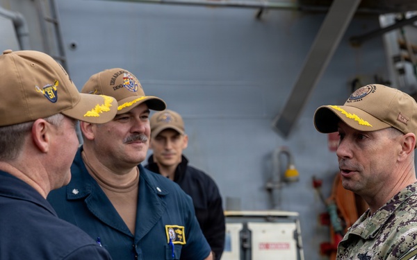 Commander Task Force (CTF) 64 Visits USS Arleigh Burke (DDG 51)