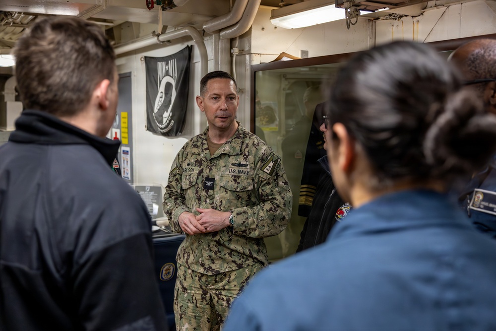 Commander Task Force (CTF) 64 Visits USS Arleigh Burke (DDG 51)