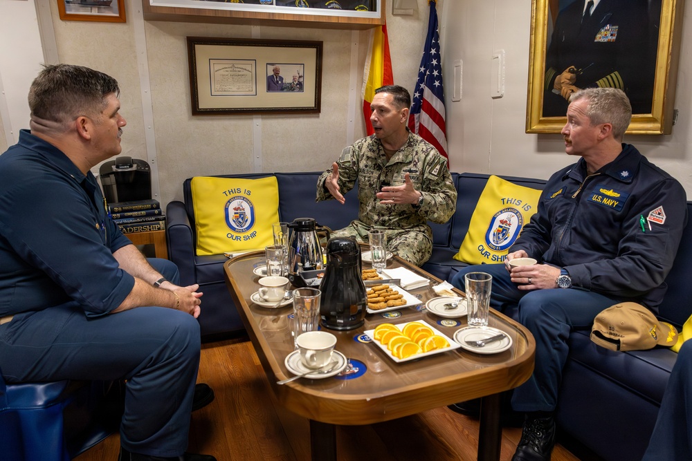 Commander Task Force (CTF) 64 Visits USS Arleigh Burke (DDG 51)