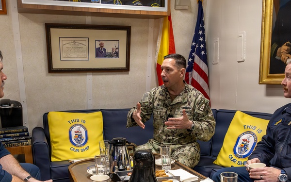 Commander Task Force (CTF) 64 Visits USS Arleigh Burke (DDG 51)