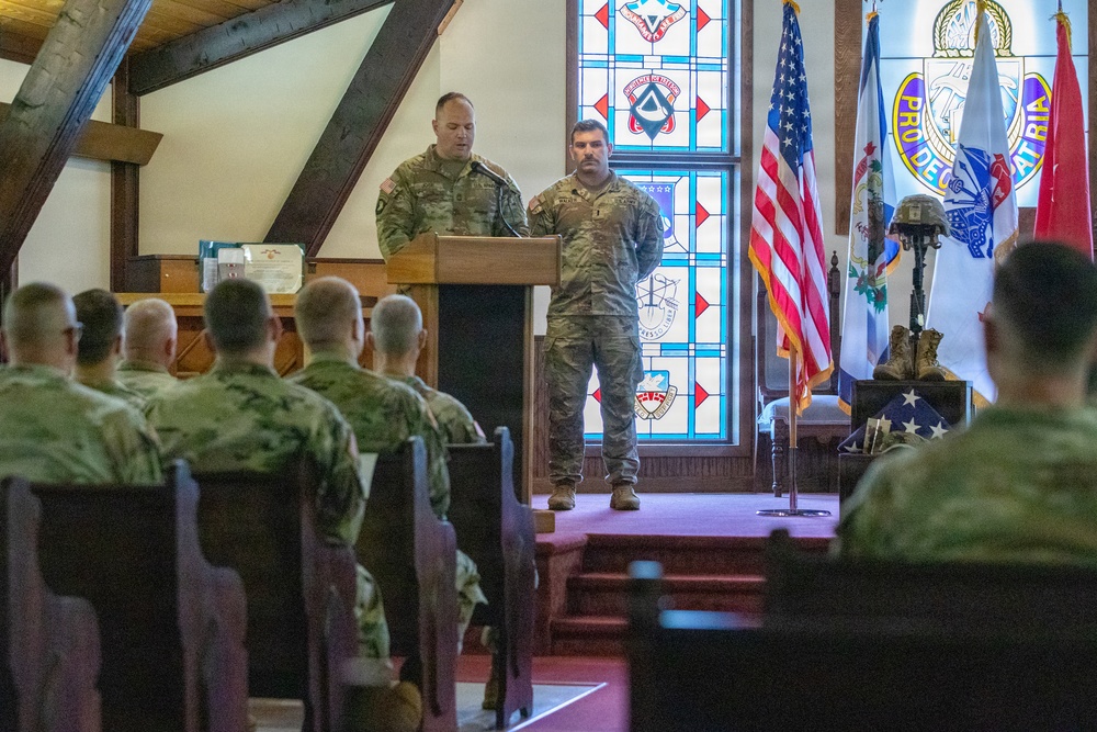 Sgt. 1st Class Cordeiro Unit Memorial Ceremony