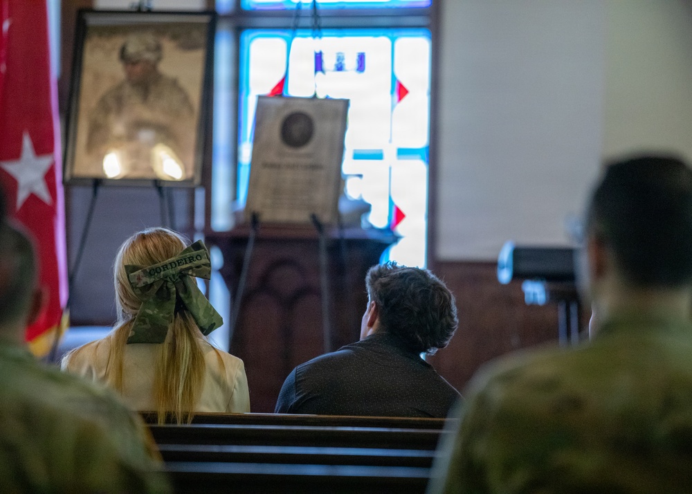 Sgt. 1st Class Cordeiro Unit Memorial Ceremony